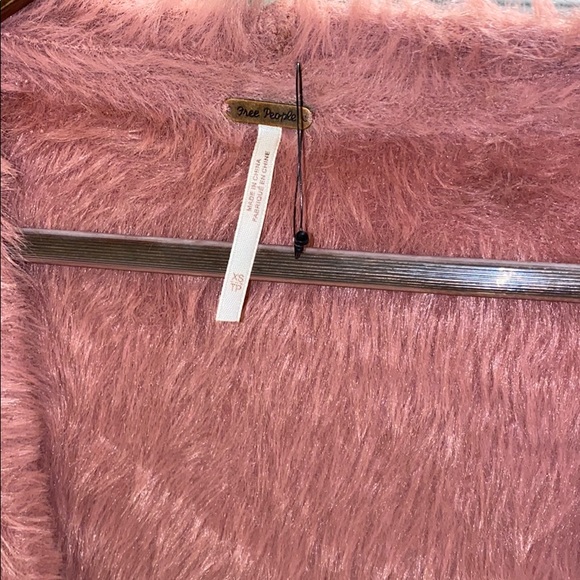 Free People Faux Fur Teddy Boyfriend Cardigan - Picture 4 of 6